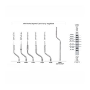 GDC Osteotome Concave Angulated Set Of 6 In Pouch (Ostmshsp6)